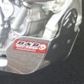 B&B aluminium bash plate fitted to a Suzuki RM-Z450 dirt bike