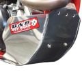 B&B aluminium bash plate fitted to a Beta four-stroke dirt bike
