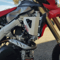 B&B Off Road radiator braces fitted to Honda CRF450L adventure dirt bike