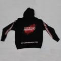 Black B&B Off Road branded hoodie with front and sleeve logo