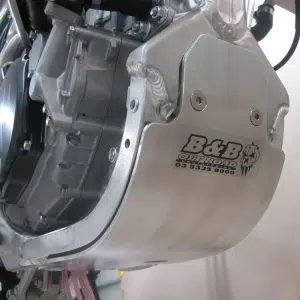 B&B Off Road skid plate fitted to Kawasaki KX250F dirt bike