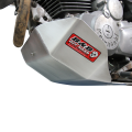 B&B aluminium bash plate fitted to a Suzuki Stockman motorcycle