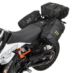 Kriega OS-Base soft luggage system fitted to a KTM 790 or 890 Adventure