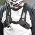 Hydrapak 3L reservoir attached to rider’s backpack