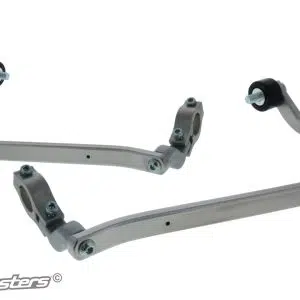 Black Barkbusters VPS motorcycle handguards with black wind deflectors